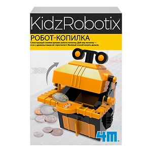 Конструктор Робот-копилка, 14 деталей. KidzRobotix/ КидзРоботикс 4М