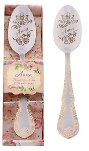Ложка чайная в подарочной коробке Анна (3х15) (615177)