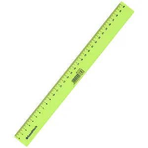 Линейка 30 см пластик, "Neon", GoodMark