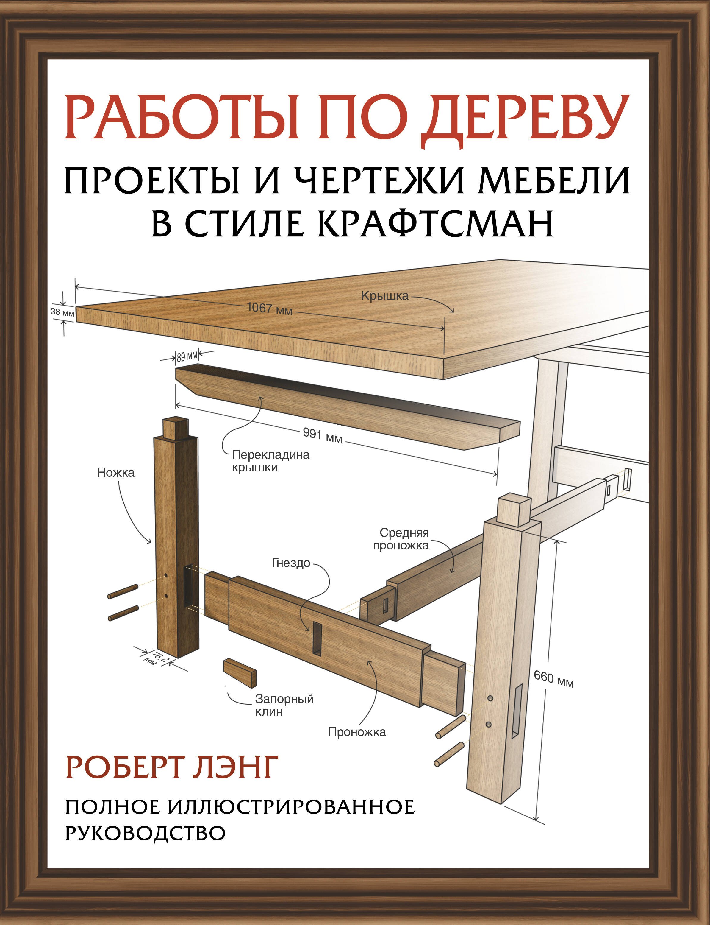 

Работы по дереву. Проекты и чертежи мебели в стиле крафтсман