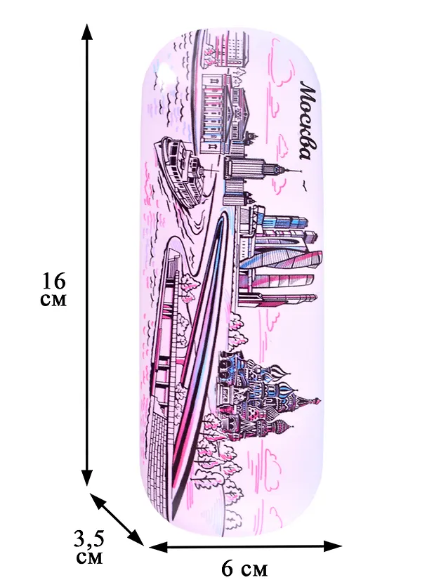 Чехол для очков Москва.Зарядье Москва-сити ХВБ рис. (322-19K42) 2868378 — 2