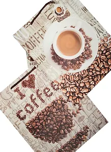 Пакет подарочный бумажный А4 26*32*12,5 "Кофе", нейтр., мат. ламинат, Kairui