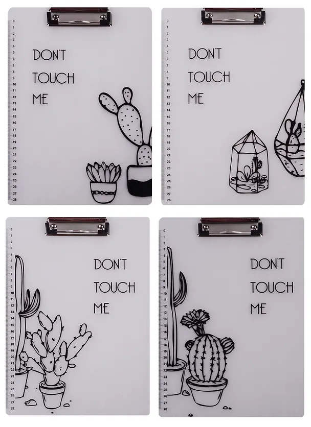 Планшет «Don't touch me», А4, пластик, в ассортименте 244997 — 6