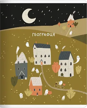 Тетрадь 48л кл. ТЕМА "Boo. География", мел.картон, микротекстурирование, ламинация, справ.мат-лы, QR код 3151169