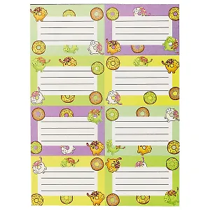 Наклейки для тетрадей «Котики-пончики», 24 штуки