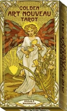 Книга Золотое Таро Уэйт Арт-Нуво / Golden Art Nouveau Tarot. 78 карт с инструкцией (Джулия Ф. Массагли) — 1