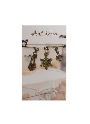 Кулон Снежинка (QA-3976) (1,5см) (1шт) (упаковка) 2429101