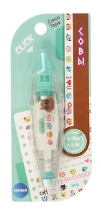 Корректор-лента "Совы" 6 мм х 4 м с рисунками для коррекции текста, творческих работ