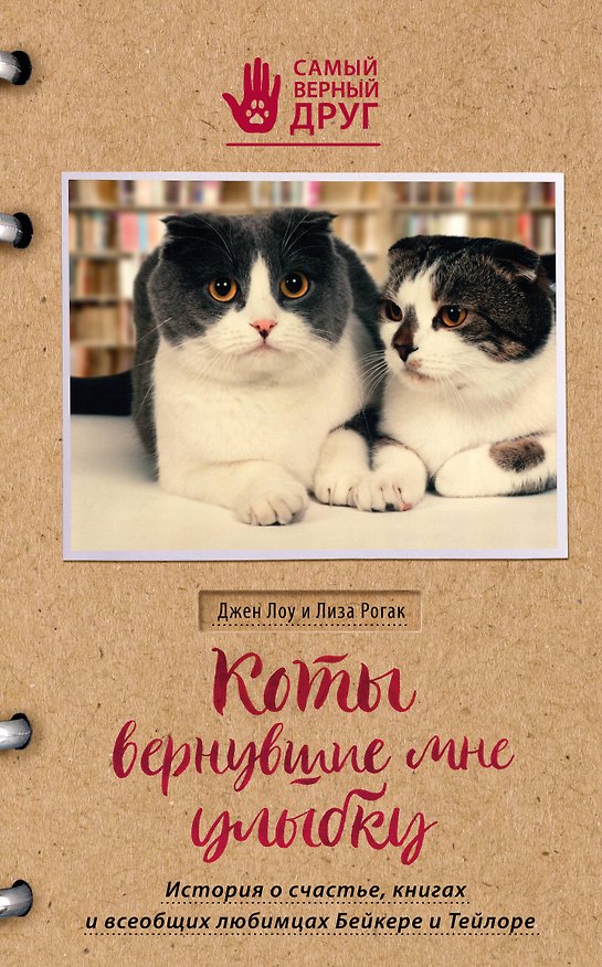 Книга Коты, вернувшие мне улыбку. История о счастье, книгах и всеобщих любимцах Бейкере и Тейлоре (Джон Лоу) — 1