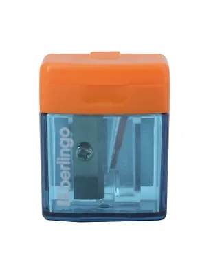 Точилка 1отв "Fuze" с контейнером, ассорти, Berlingo 3113648