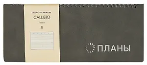 Планинг недат. 56л "Callisto" весенний туман, настольный, иск.кожа, интегр.переплет, скругл.углы, тонир.блок, тисн.фольгой, евроспираль, офсет