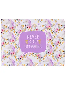 Обложка для зачетной книжки Единороги с цветами (ОЗ2016-041)