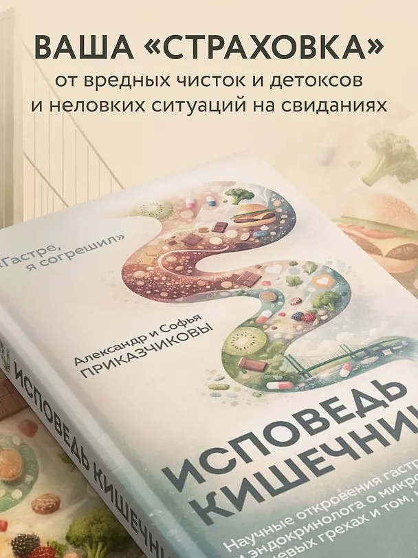Книга Исповедь кишечника. Научные откровения гастроэнтеролога и эндокринолога о микробиоме, пищевых грехах и том, как с ними жить (Александр Приказчиков, Софья Приказчикова) — 9