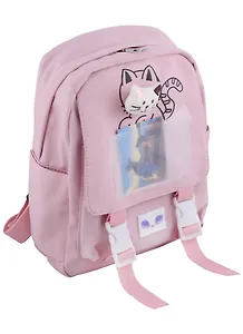 Рюкзак "Cat" розовый, со значком