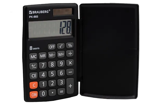 Калькулятор 08 разрядный, карманный, BRAUBERG PK-865-BK 3134814 — 4