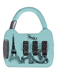 Замочек кодовый сумочка Париж (металл) (блистер)