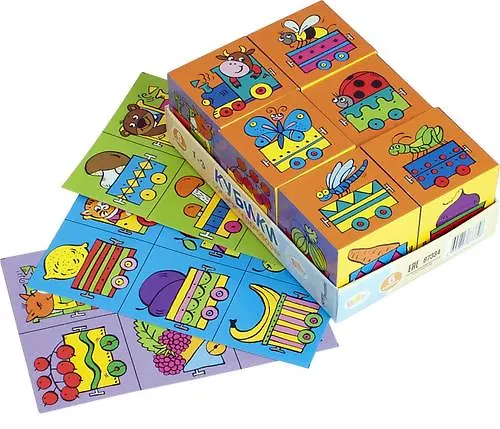 Step puzzle 6 кубиков Baby step Собираем паровозик 87334 310670 — 1