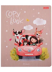 Тетрадь в клетку Hatber, "Вместе весело", 24 листа, в ассортименте