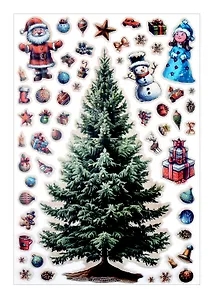 Наклейки объемные 170х290  (Наряжай-КА 2)