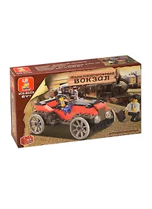 Конструктор пластмас. Железнодорож. вокзал Кабриолет (M38-B0229) (95дет.) (Sluban) (6+) (коробка)