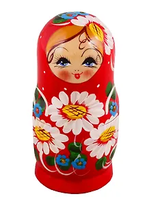Матрешка 3 в 1 большая (Цветы, Эскиз 02, Ромашки) (М03130302)