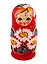 Матрешка 3 в 1 большая (Цветы, Эскиз 02, Ромашки) (М03130302) — 2723821 — 1