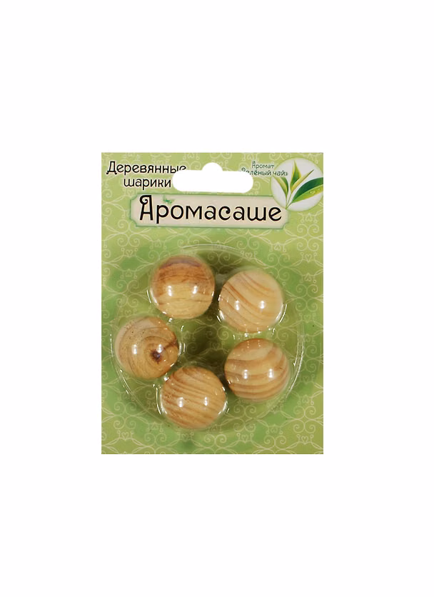 Аромашарики дерево 5 шт. зеленый чай (719053) 2462262 — 1