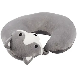 Подушка на шею с кнопкой «Хаски», (30х30 см) 2758534