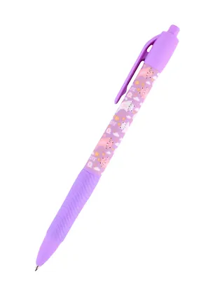 Ручка шариковая "Котики", автоматическая синяя 258033