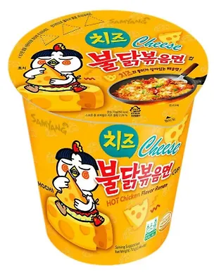 Лапша Samyang BULDAK со вкусом курицы и сыра  Hot Chicken Cheese, банка, 70г 3092051