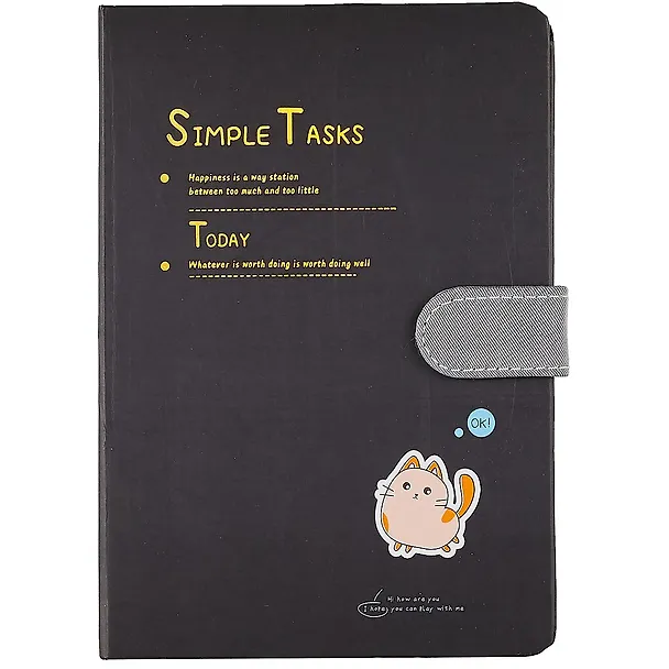 Блокнот с магнитной застежкой Котик Simple Tasks (256стр) (13х19) 2849661 — 5