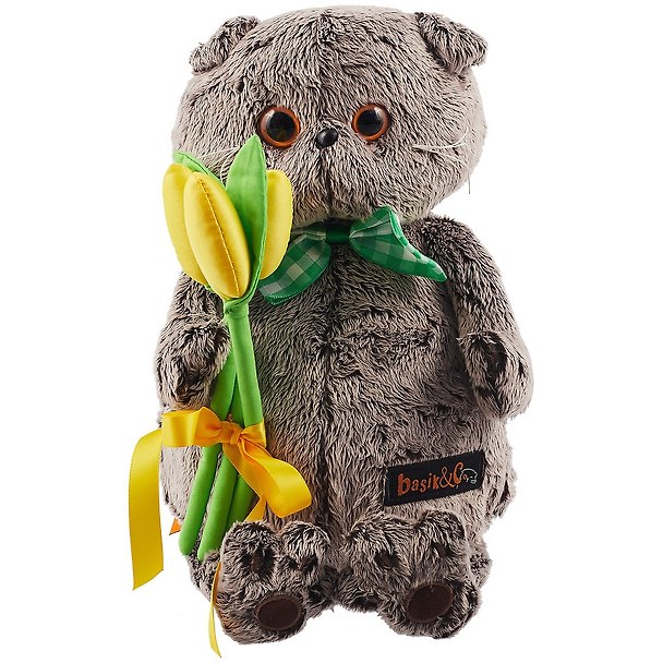 Игрушка мягкая Budi Basa, Басик с желтыми тюльпанами Ks25-138 2783876 — 1