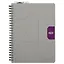 Тетрадь в клетку Stila, Accent, 96 листов, серо-фиолетовая — 237486 — 1
