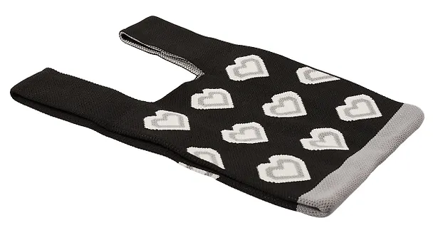 Сумочка вязаная Сердечки (текстиль) (20х33) (12-11515-B005) 3045428 — 2