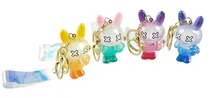 Брелок Кролик перламутровый (прозрачный) (ПВХ) (8см) (12-05149-A027) Bookvalno 3046005