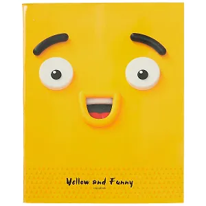 Тетрадь в клетку Unnika, "Жёлтый смайл", 96 листов, в ассортименте
