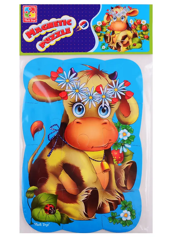 Пазлы на магните Vladi Toys Коровка 2789732 — 1
