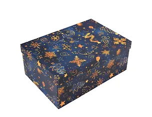 Коробка подарочная "НОЧНЫЕ ГРЕЗЫ" 26*17*11см, Новый год, картон 3109873