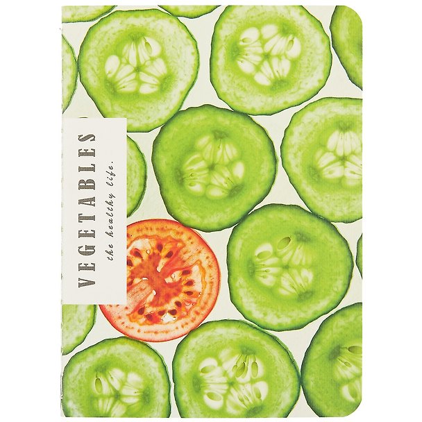 Записная книжка «Vegetables» А6, 24 листа в клетку, сшивка, Languo, в ассортименте 246143 — 1
