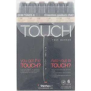 Набор маркеров Touch Twin, телесные тона, 6 штук