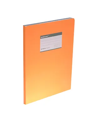 Тетрадь в клетку Erich Krause, Fluor, А4, 120 листов, оранжевая 231316