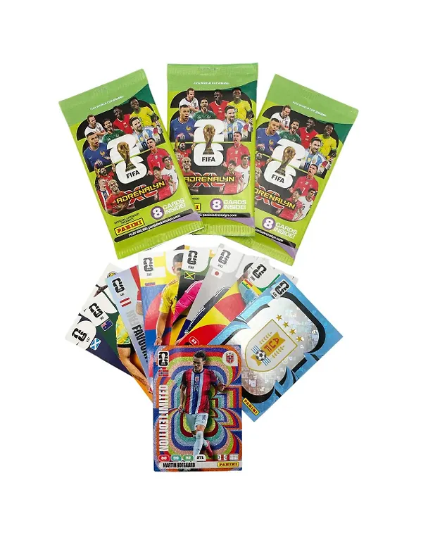 Набор коллекционных наклеек и карточек "Чемпионат мира FIFA World Cup 2026", PANINI WORLD CUP 2026 TCG (набор из 3 пакетиков карточек + 1 карточка Limited Edition), 25 штук в наборе 3161829 — 17