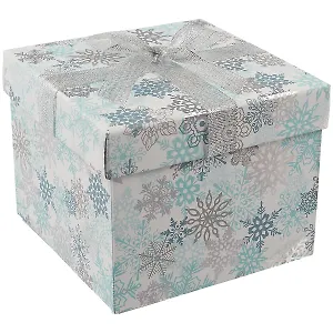 Подарочная коробка «Морозный узор», средняя