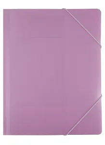 Папка на резинке A4 "Gems" розовый, пластик 0,5мм