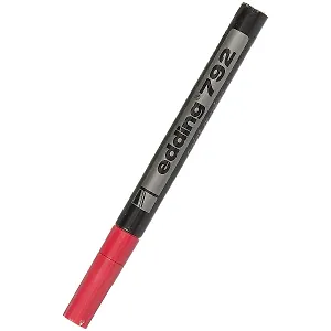 Маркер 792 лаковый, красный, 0,8мм, Edding