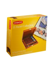 Набор художественный "Pastel Collection" (сух.пастель 06цв, пастел.карандаш 26цв, точилка, 2 ластика,) дерев.кор., (р), DERWENT