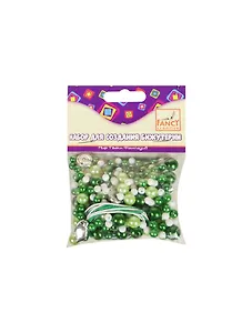 Набор для бижутерии, ACTION! Fancy, ЖЕМЧУГ-1 перламутровые и фигурные бусины, 40гр, шнур 2 штуки*0,8метра,  4 дизайна