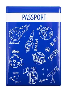 Обложка для паспорта Космос (ПВХ бокс) (ОП2020-239)
