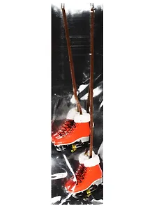 Новогоднее подвесное украшение Красные коньки (набор из 2 шт.) (23,5х7,5)