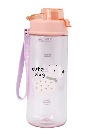 Бутылка Собачка Cute Dog (персиковая крышка, пластик) (600мл) (12-7306-202510-STB-52) 3135658